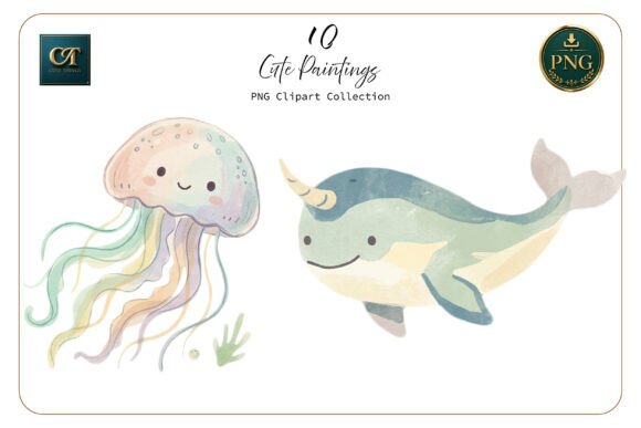 Download Cute Watercolor Style Png Set - Premium Resources