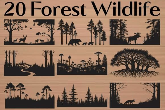 Download Forest Wildlife Silhouette - Wildlife silhouette Collection