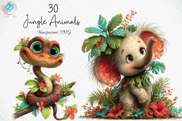 Download Cute Jungle Animals PNG Clipart - Jungle animals png Collection