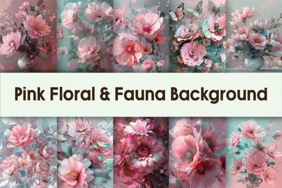 Download Pink Floral &amp; Fauna Background - Fauna Collection