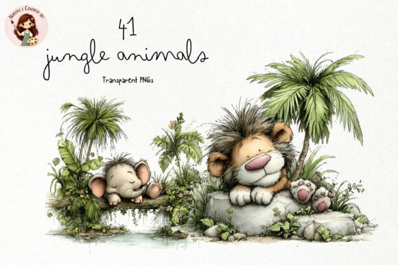 Download Cute Jungle Animals PNG Clipart - Jungle animals png Collection